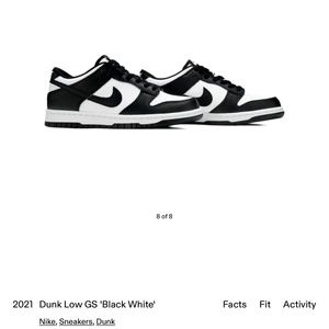 Nike 2021 “Panda” low top dunks
